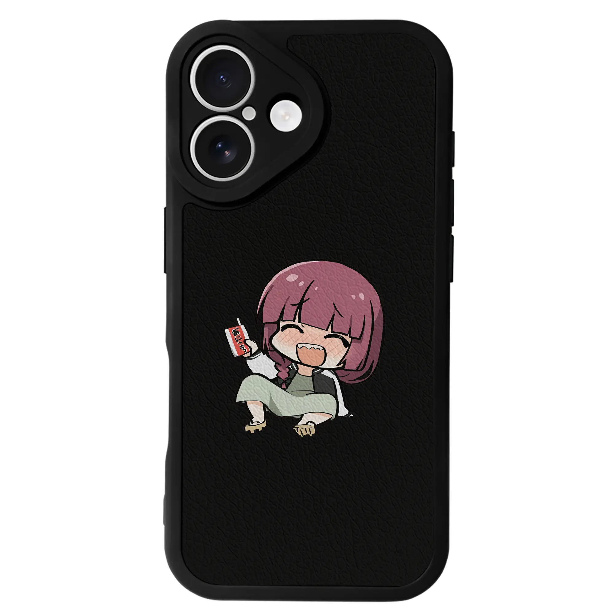 ぼっちざろっく！ グッズ,廣井きくり - IPhone 16シリーズ対応 ・ シリコンスマホケース ・ レザー調 ・ 高精度フィット ・ 耐衝撃 ・ ワイヤレス充電対応 ・ 精密カット